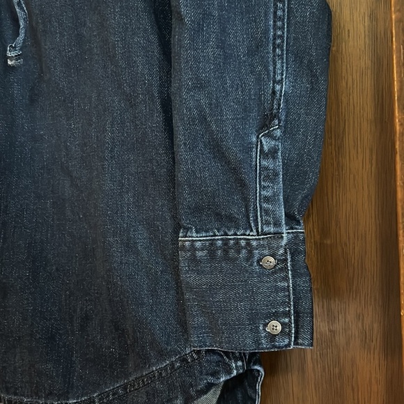 Free People XS Denim Lace Up Plunge Tunic - Picture 7 of 9